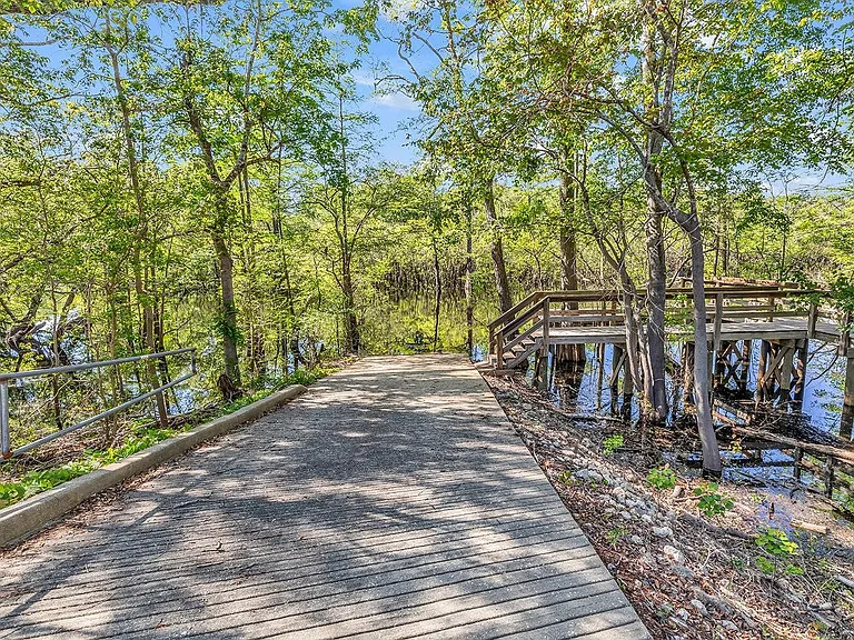 Private boat launch and elevated dock